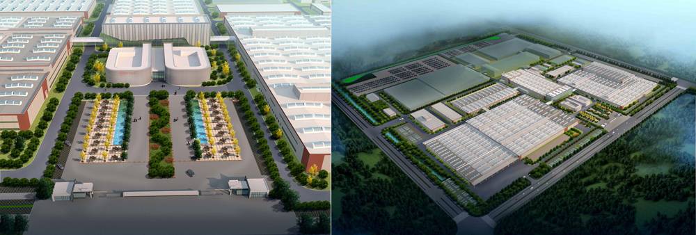 Rendering der geplanten Byton Fabrik in Nanjing